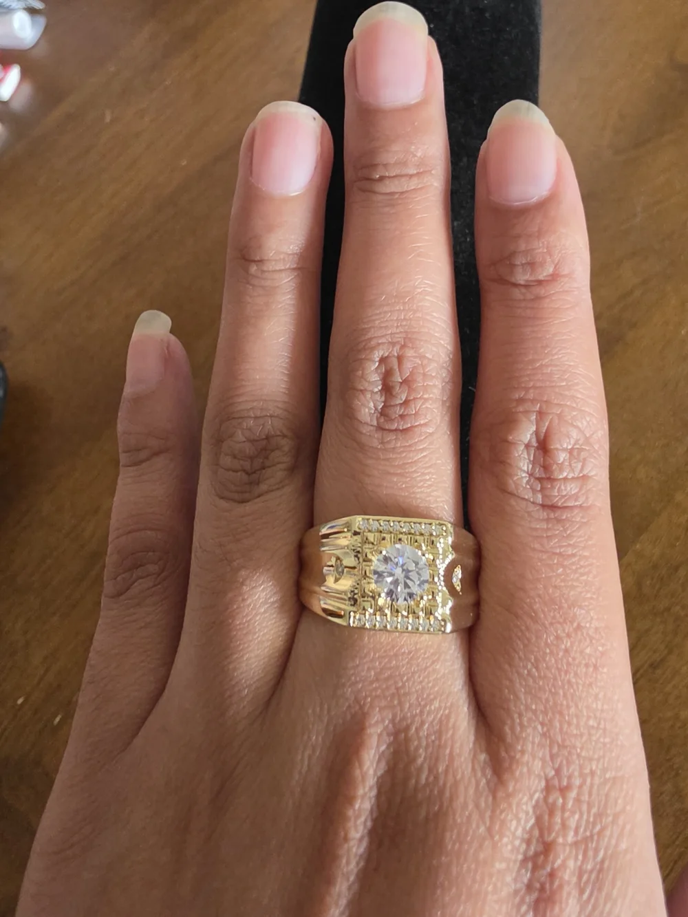 Anillo Para Caballero Oro Laminado 14k